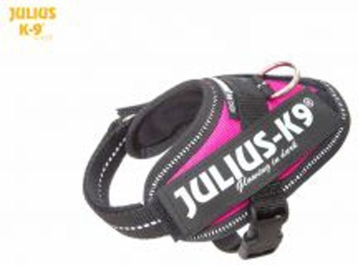 JULIUS K9 IDC Powertuig/Harnas - Baby 1/29-36cm - XXXS - Donkerroze