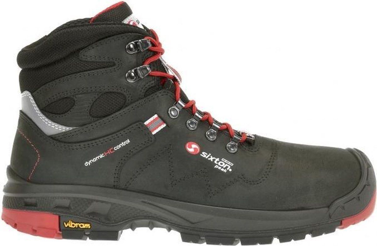 Sixton Tonale zwart/rood maat 43