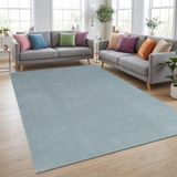 TapisTrend Harig tapijt Blauw 120 cm rond