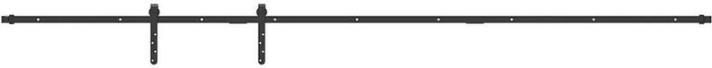 vidaXL Ophangset voor schuifdeur 244 cm koolstofstaal