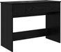 vidaXL Kaptafel met spiegel, zwart eiken, 100 x 45 x 76 cm