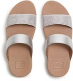FitFlop FitFlop Lulu Dames Slide - Zilver - Met Glitters en Sierstenen ZILVER - Maat 38