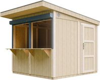 Timbela M950 - LP SmartSide Marktkraam met toonbank - 5,9 m² - 305x248xH240 cm - Tuinbar, buitenkiosk
