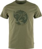 Fjallraven Arctic Fox T-shirt Heren Groen Katoen Ronde Hals Korte Mouw Regular Fit Printopdruk Casual Lente/Zomer 2024 M