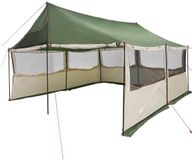 vidaXL Familietent Groen 450 x 400 x 265 cm Polyester en Staal