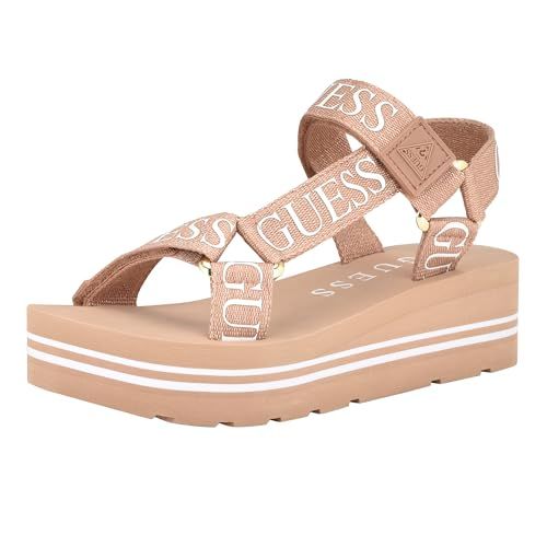 Guess Avin Damessandalen met sleehak, roségoud, 38.5 EU