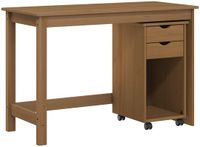 vidaXL - Bartafel - Honingbruin - Massief grenenhout