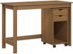 vidaXL - Bartafel - Honingbruin - Massief grenenhout