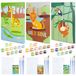 BONNYCO Schilderen op Nummer voor Kinderen Jungle, Pakket 3 Doeken. Dieren Cadeaus voor Kinderen, Knutselsets Kids. Schilderen Op Nummer Kits, Meisjes Jongens Speelgoed Dieren