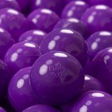 KiddyMoon 700 ∅ 7cm kinderballen speelballen voor ballenbad baby eenkleurige plastic ballen made in eu, paars