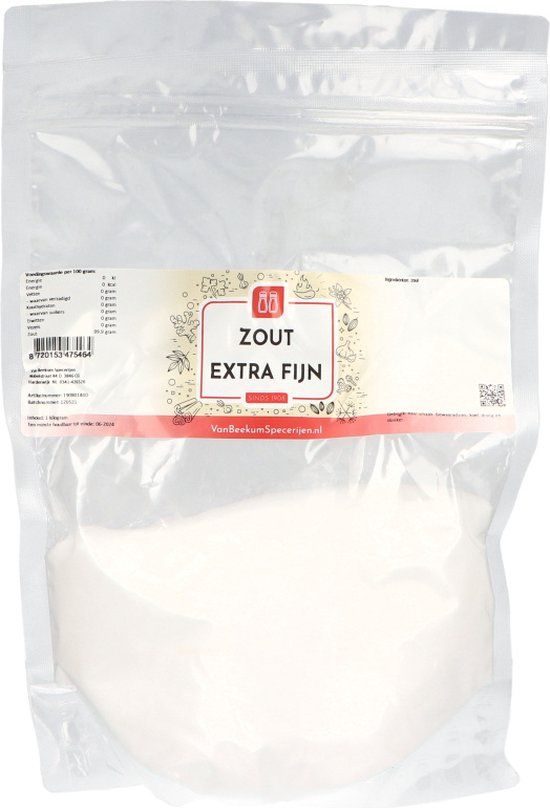 Van Beekum Specerijen - Zout Extra Fijn - 2 kg