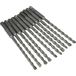 Faithfull FAISDS7160B SDS Masonry Drill Bit 7 mm x 100 mm WL x 160 mm - Bulk Pack of 10 Silver