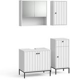 Vicco Eliza Badkamermeubelset – 4 delen Witte golf