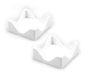 Hostelnovo Servethouder wit, hout, medium