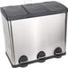 Shenzhen Haorui Industrial Technology Co., Ltd. Poubelle à pédale pour tri des déchets avec 3 compartiments - Poubelle de cuisine 60L