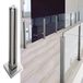 Système de balustrade en verre inoxydable pour jardin et terrasse