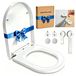 Icecat Abattant de toilette softclose - Forme D - Polypropylène - 36,5 x 46 cm