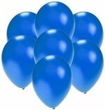 Shoppartners Bv Kleine ballonnen blauw metallic 200 stuks