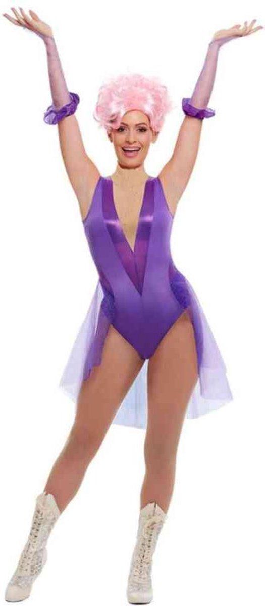 Smiffys Trapeze Artiest Kostuum - Paars - Polyester - EAN: 5020570531051