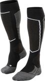 FALKE SK2 Wool warm dik wol functioneel materiaal skisokken heren zwart - maat 44-45