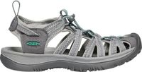 Keen - Whisper Dames Wandelsandalen Medium Grey/Peacock Green - Maat 37
