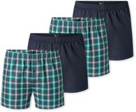 Schiesser Boxer Multi 4-pack voor heren, 100% katoen, maat 140, gesorteerd 4