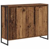 vidaXL Bijzetkast Oud Hout 96,5 x 30 x 75 cm Bewerkt Hout