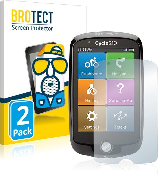 BROTECT - 2x Matte Screen Protector voor Mio Cyclo 210
