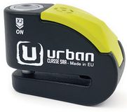 Stadsveiligheid Urban Security Ur10+warning Sra Alarmschijfslot Geel Black / Yellow