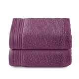 Top Towel Premium grote badhanddoeken, 2 handdoeken, 50 x 100 cm, 100% katoen, 600 gram, aubergine