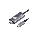 DrPhone USB-C naar HDMI Adapter kabel - 4K 60Hz - HDTV Adapter - Type-C naar HDMI-kabel - Zwart