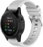 Strap-it Garmin Fenix 5x / 6x glossy silicone band - wit