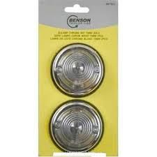Benson Zijlamp Chrome wit 70 mm 2 dlg