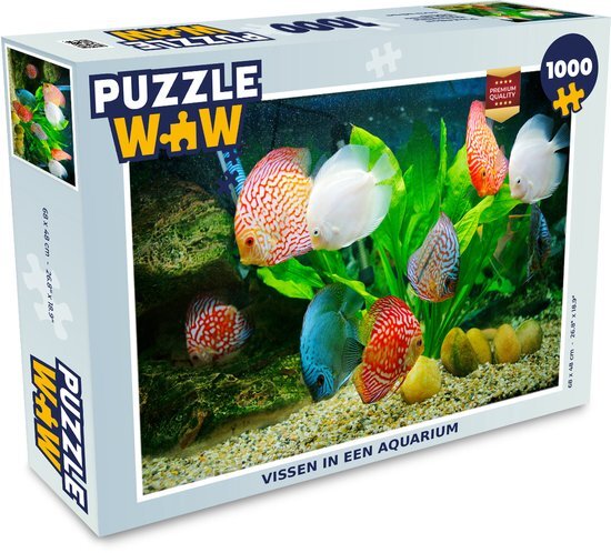 MuchoWow Puzzel Vissen in een aquarium - Legpuzzel - Puzzel 1000 stukjes volwassenen