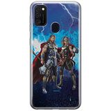 ERT GROUP Telefoonhoes voor Samsung M21 Original en officieel gelicentieerd Marvel patroon Thor 009 optimaal aangepast aan de vorm van de mobiele telefoon, hoes van TPU