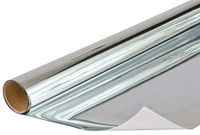 Venilia Spiegelfolie, vitrostatisch, voor ramen, spiegelfolie, uv-bescherming, 90 cm x 2 m, 53439