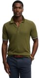 Superdry Knitted Texture Poloshirt Lange Mouw Heren Groen XXL
