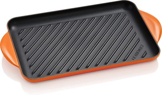 Le Creuset Grillplaat Tradition Oranjerood 32 x 22cm | Gietijzer