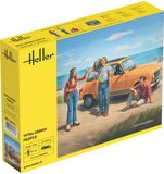Heller Modelbouwpakket Diorama - 82757 Jaren 70 Stadsmensen - voor Diorama - 3 Figuren Plastic - 1:24