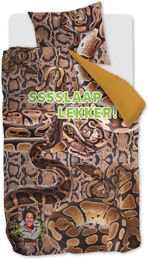 Freek Vonk Ssslaap Lekker dekbedovertrek - Eenpersoons - 140x200 cm - Bruin