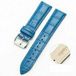By Qubix Qubix Crocodile leren bandje - Blauw - geschikt voor Huawei Watch 5 - 46mm