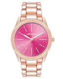 Steve Madden Dames Echt Kristallen Accenten Armbandhorloge