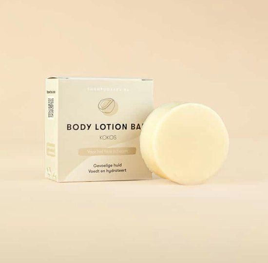 Shampoo Bars Nederland Body Lotion Bar Kokos - 45g - Alle Huidtypes - Hydraterend & Verzorgend