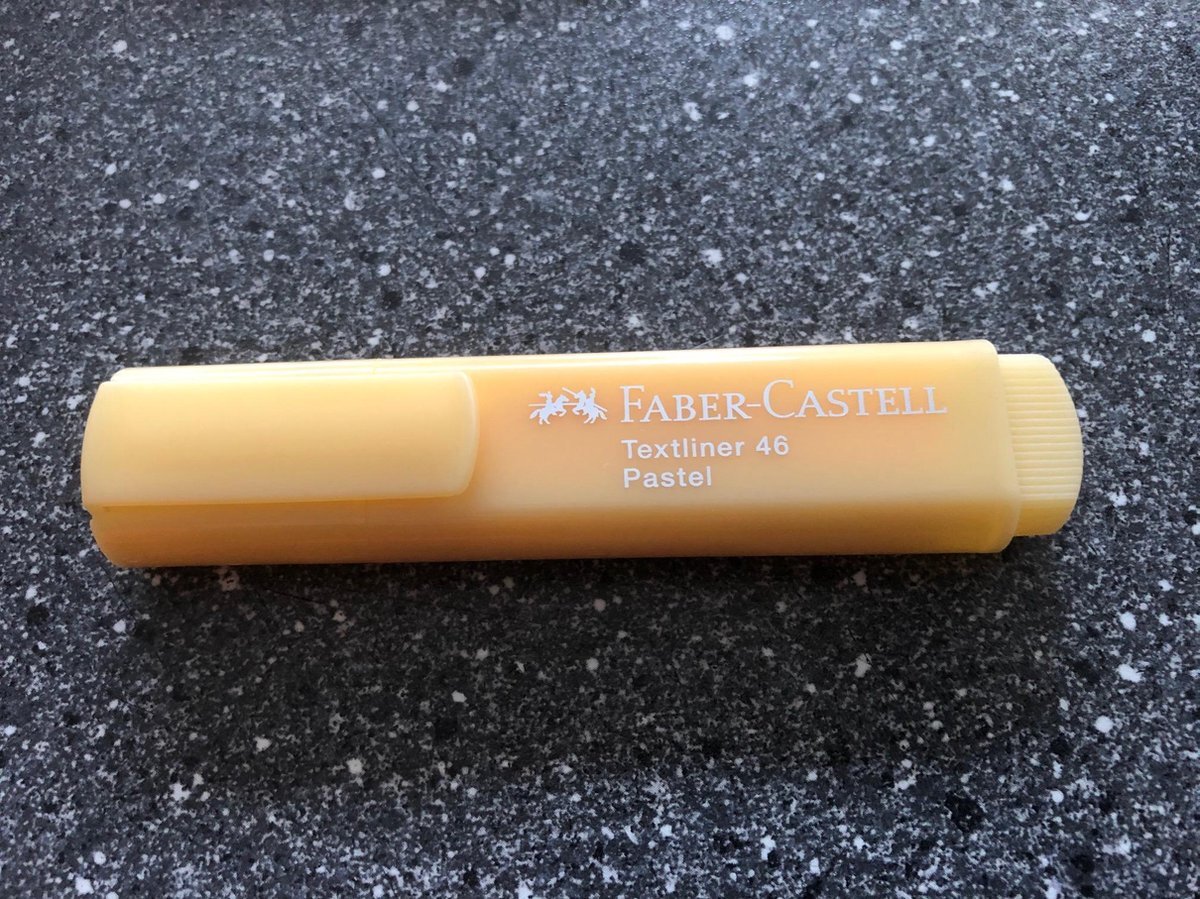 Faber-Castell tekstmarker 1546 pastel vanille FC-154667