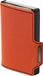 Merkloos Orange Genuine Leather RFID Blocking Slim Mini Wallet for Credit Cards and Banknotes