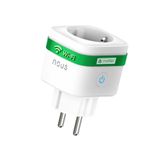 NOUS A7M Intelligent wifi-stopcontact, mat, 16 A/3680 W, intelligent stopcontact met app-bediening, 2,4 GHz wifi, energiebewaking, compatibel met Apple Home, Alexa, Google Home