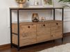 Mobistoxx SOLANKA Sidetable 3 deuren atlantisch grenen/zwart