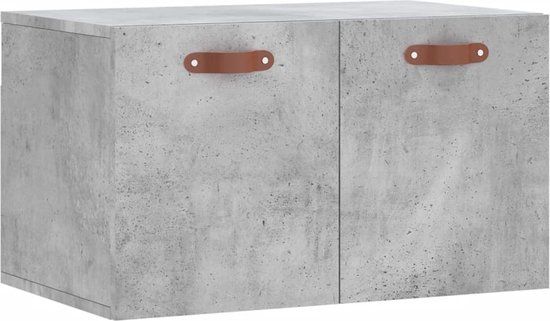 vidaXL Wandkast 60x36,5x35 cm Bewerkt Hout Betongrijs