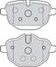 Valeo Set van 4 Remblokken Essential 302159, Achteras