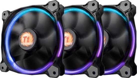 Thermaltake Riing 14 (3 Fan Pack) - Zwart
